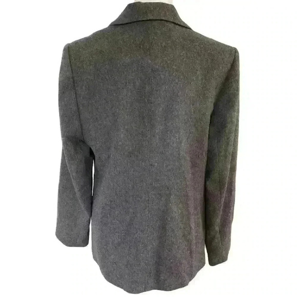 Vintage Lord & Taylor Womens Blazer Size 8P Grey Wool Cashmere Career interview - Picture 2 of 10